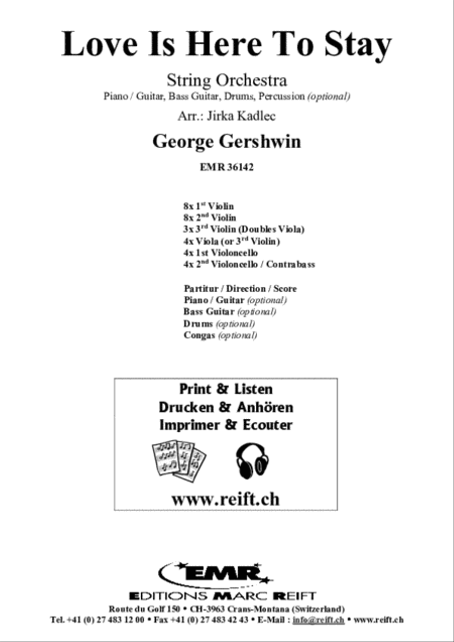 Love Is Here To Stay String Orchestra scores gallery preview page 2