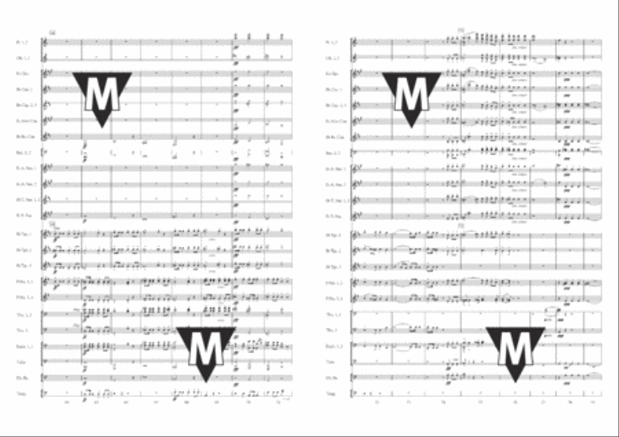 Ecce sacerdos Concert Band scores gallery preview page 6
