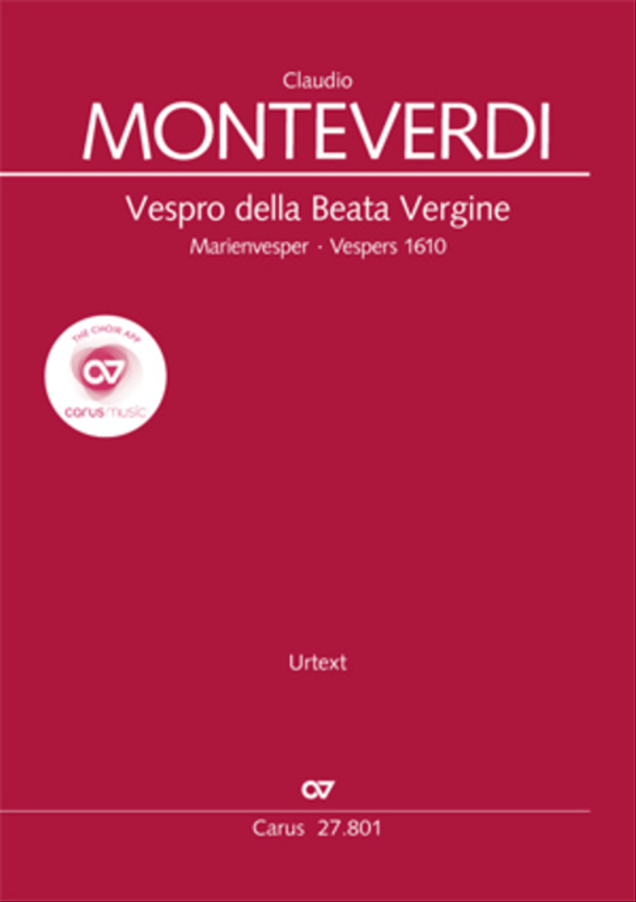 Vespro della Beata Vergine 4-Part scores gallery preview page 1