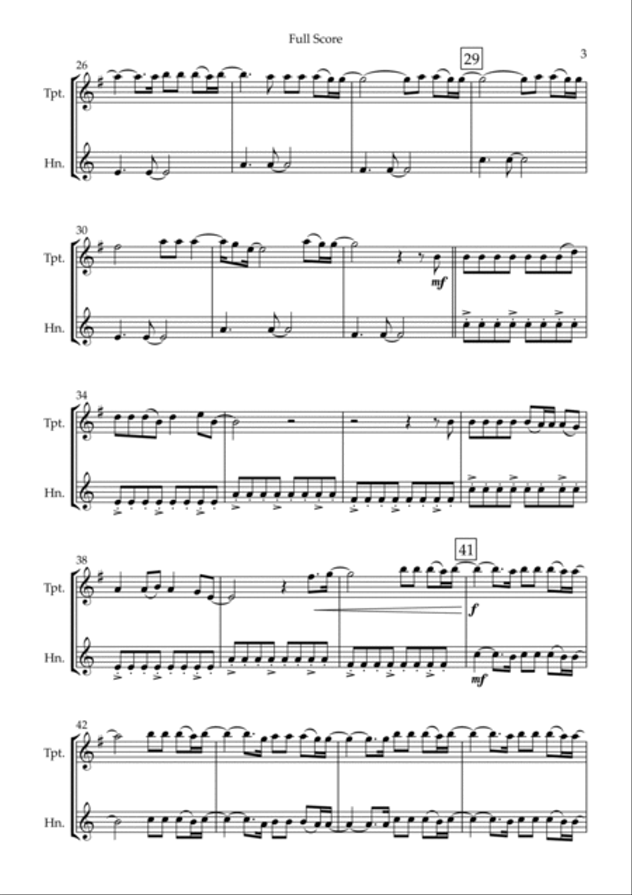 You Say You Say Brass Duet scores gallery preview page 3
