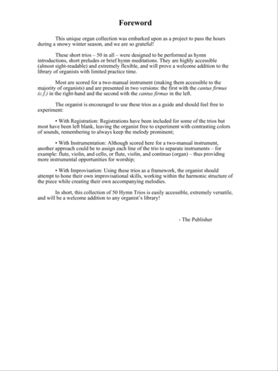 50 Hymn Trios for Organ 50 Hymn Trios for Organ Organ Solo scores gallery preview page 4