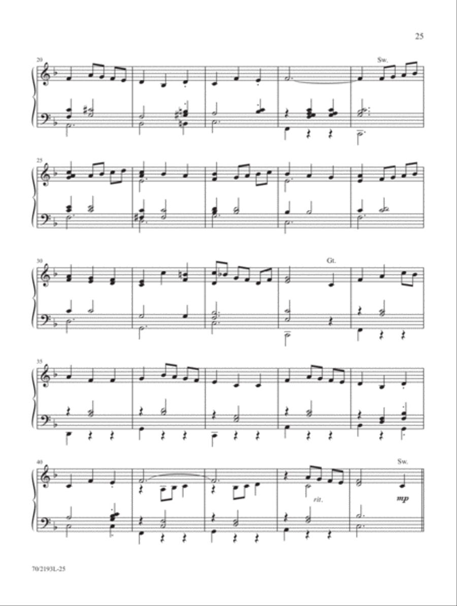 Mark Hayes: Miniatures for Organ Organ Solo scores gallery preview page 14