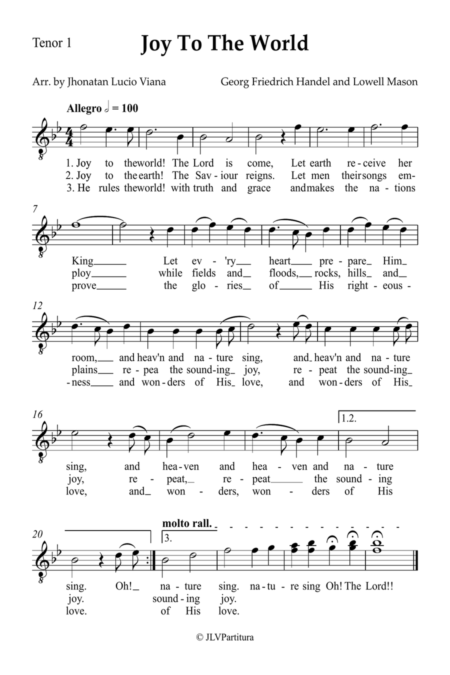 Joy To The World Small Ensemble scores gallery preview page 3
