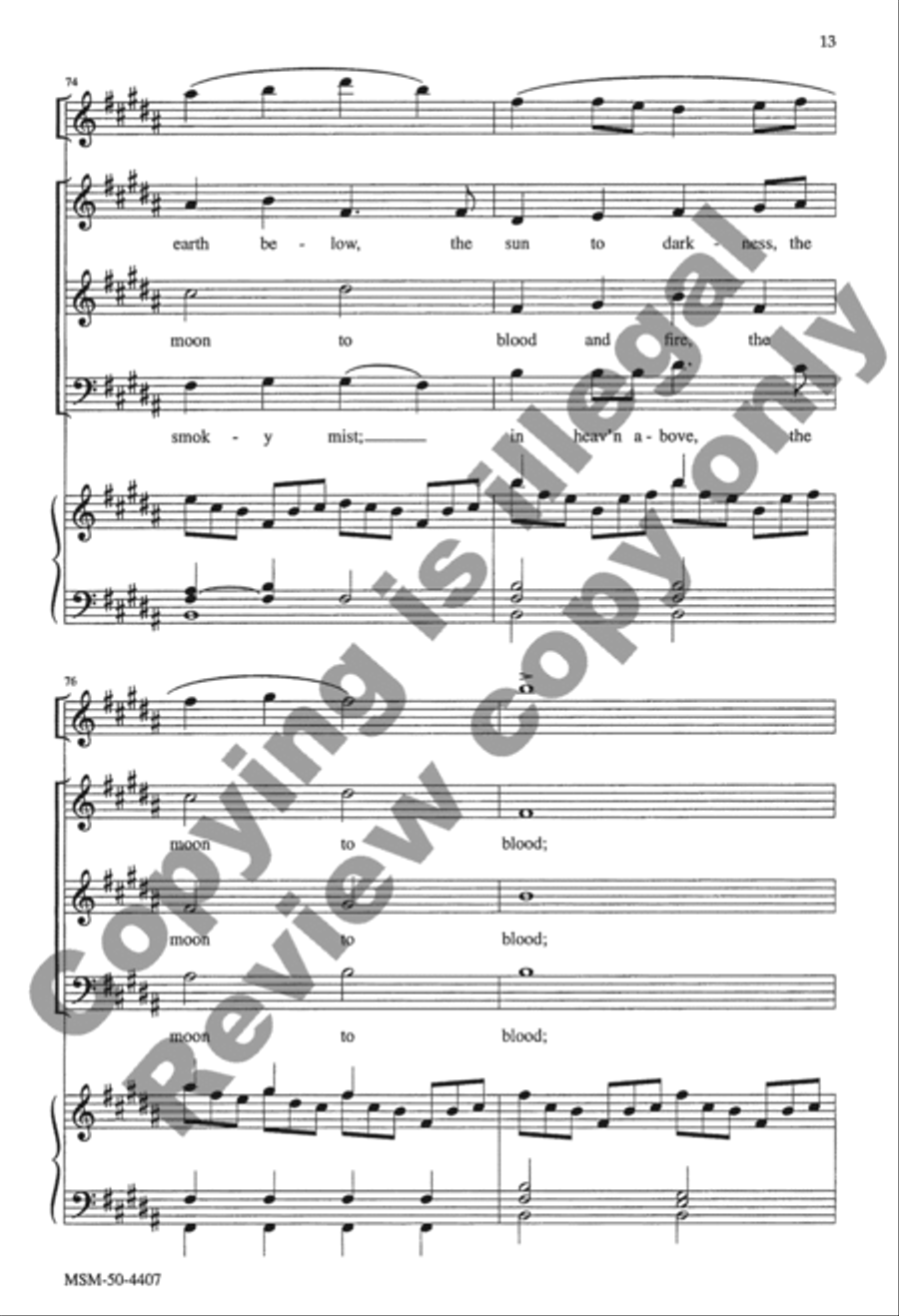 In the Last Days 3-Part scores gallery preview page 13