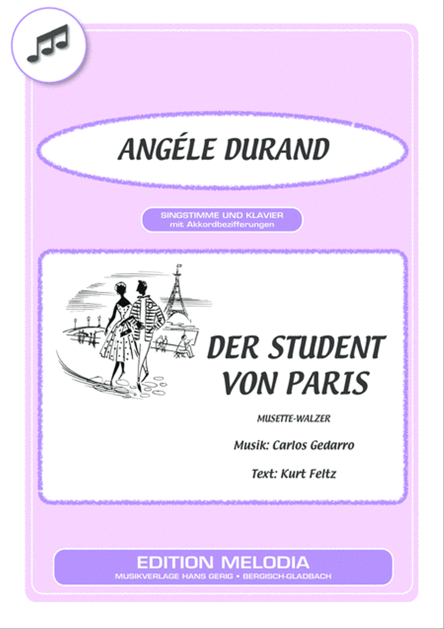 Der Student von Paris Voice scores gallery preview page 1