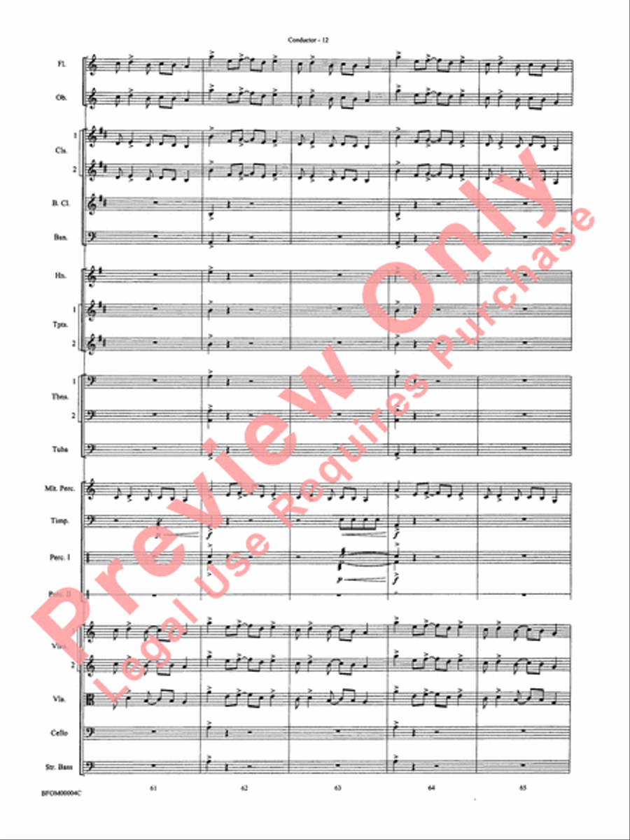 Rites of Tamburo Full Orchestra scores gallery preview page 15