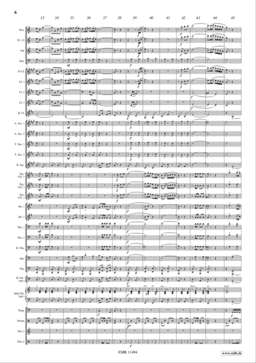 Flight To Sevilla Flight To Sevilla Concert Band scores gallery preview page 7