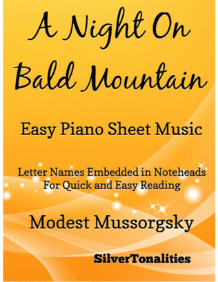 Book cover for A Night on Bald Mountain Easy Piano Sheet Music