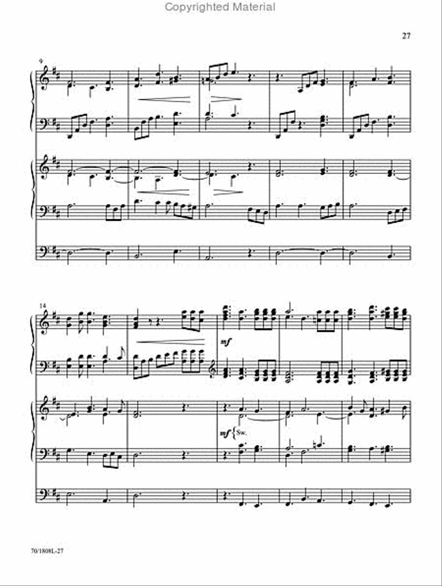 Showers of Blessing Organ scores gallery preview page 6