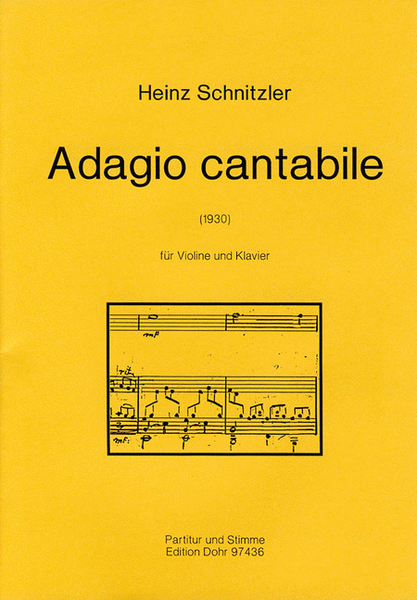 Adagio cantabile für Violine und Klavier (1930)