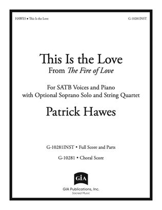 Book cover for This Is the Love - Full Score and Parts