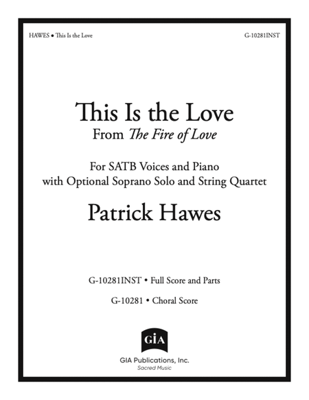 This Is the Love - Full Score and Parts