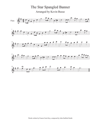 The Star Spangled Banner - Flute