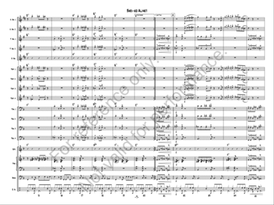 Bari-ed Alive!! Bari-ed Alive!! Jazz Ensemble scores gallery preview page 7