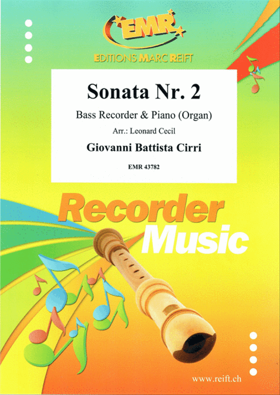 Sonata No. 2 Bass Recorder scores gallery preview page 1