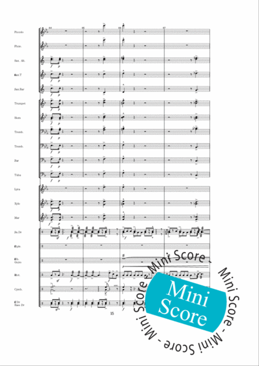Rosevalley Blues Percussion scores gallery preview page 19