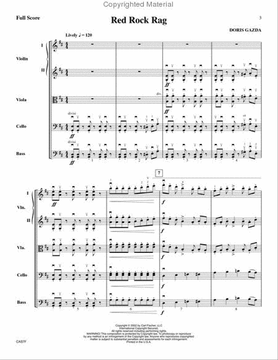 Red Rock Rag String Orchestra scores gallery preview page 2