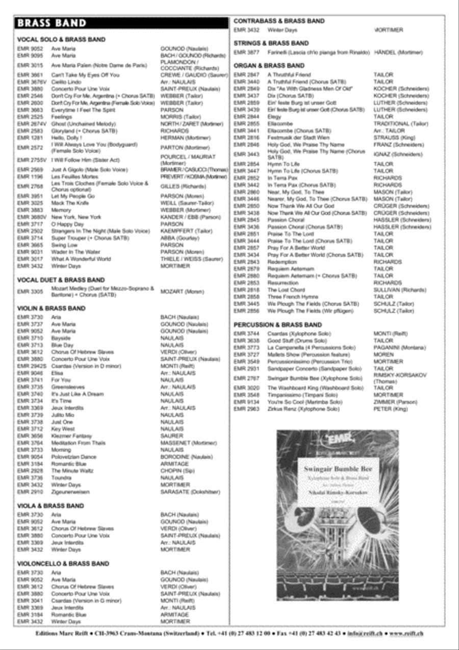 Ave Maria Brass Band scores gallery preview page 11