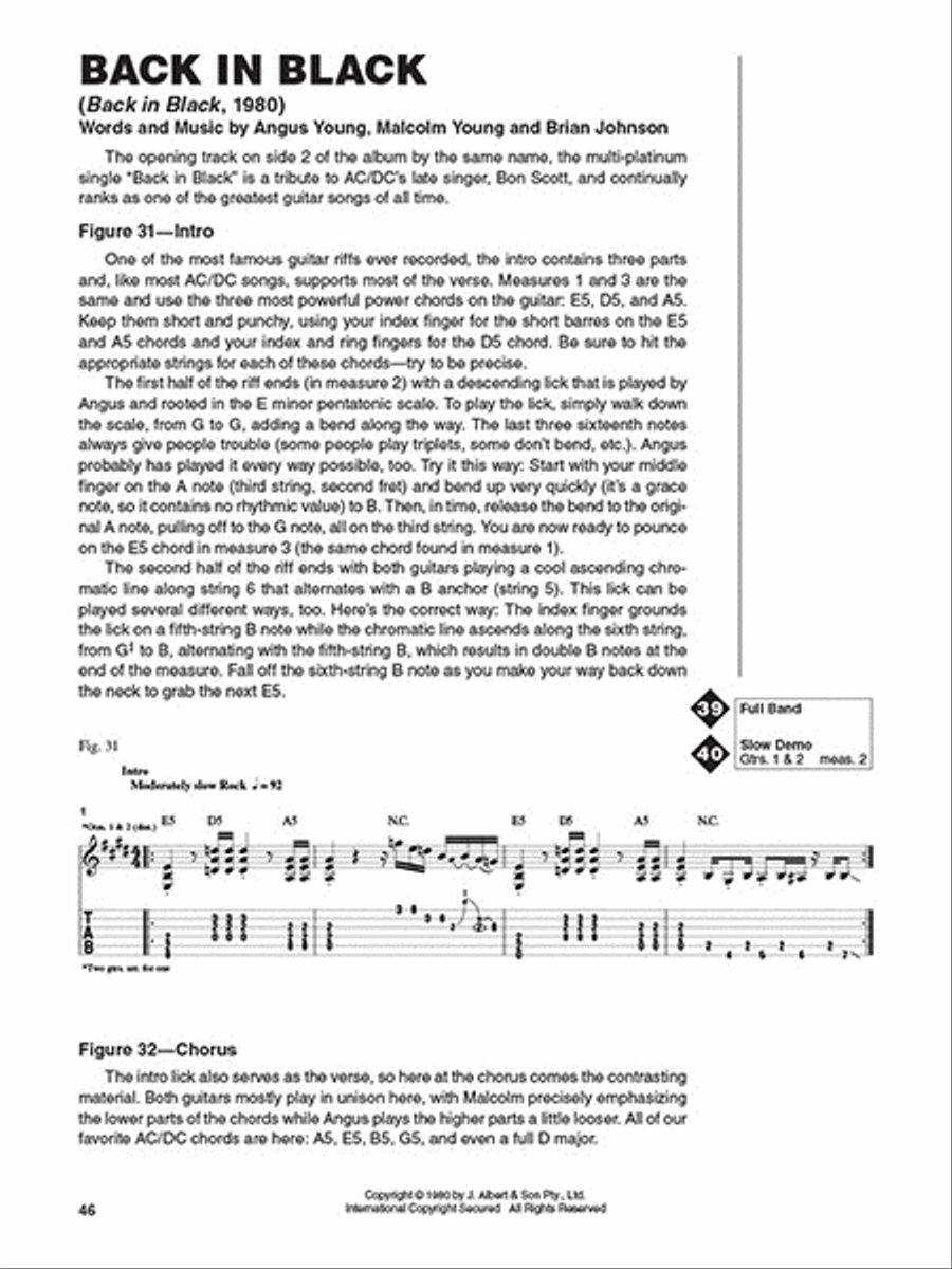 AC/DC – Guitar Signature Licks Electric Guitar scores gallery preview page 3