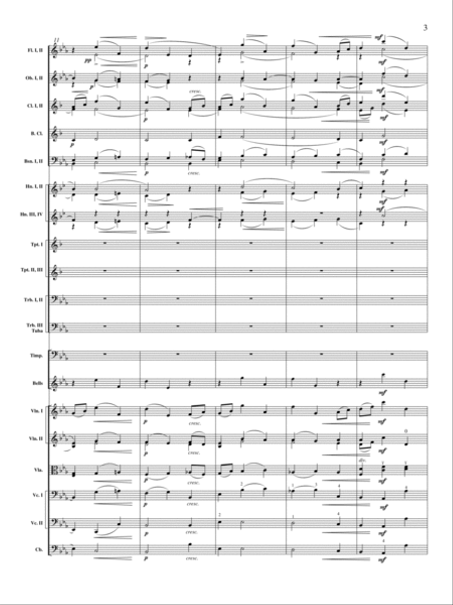 Enigma Variations, Op. 36: Nimrod Orchestra scores gallery preview page 4