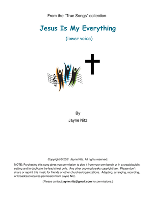 Book cover for Jesus Is My Everything (low voice)