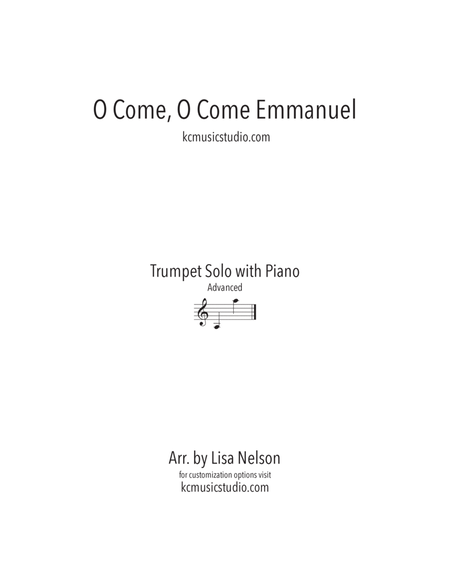 O come, O Come Emmanuel Trumpet Solo with Piano Accompaniment image number null