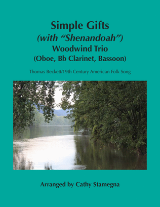 Book cover for Simple Gifts (with "Shenandoah") (Woodwind Trio-Oboe, Bb Clarinet, Bassoon)