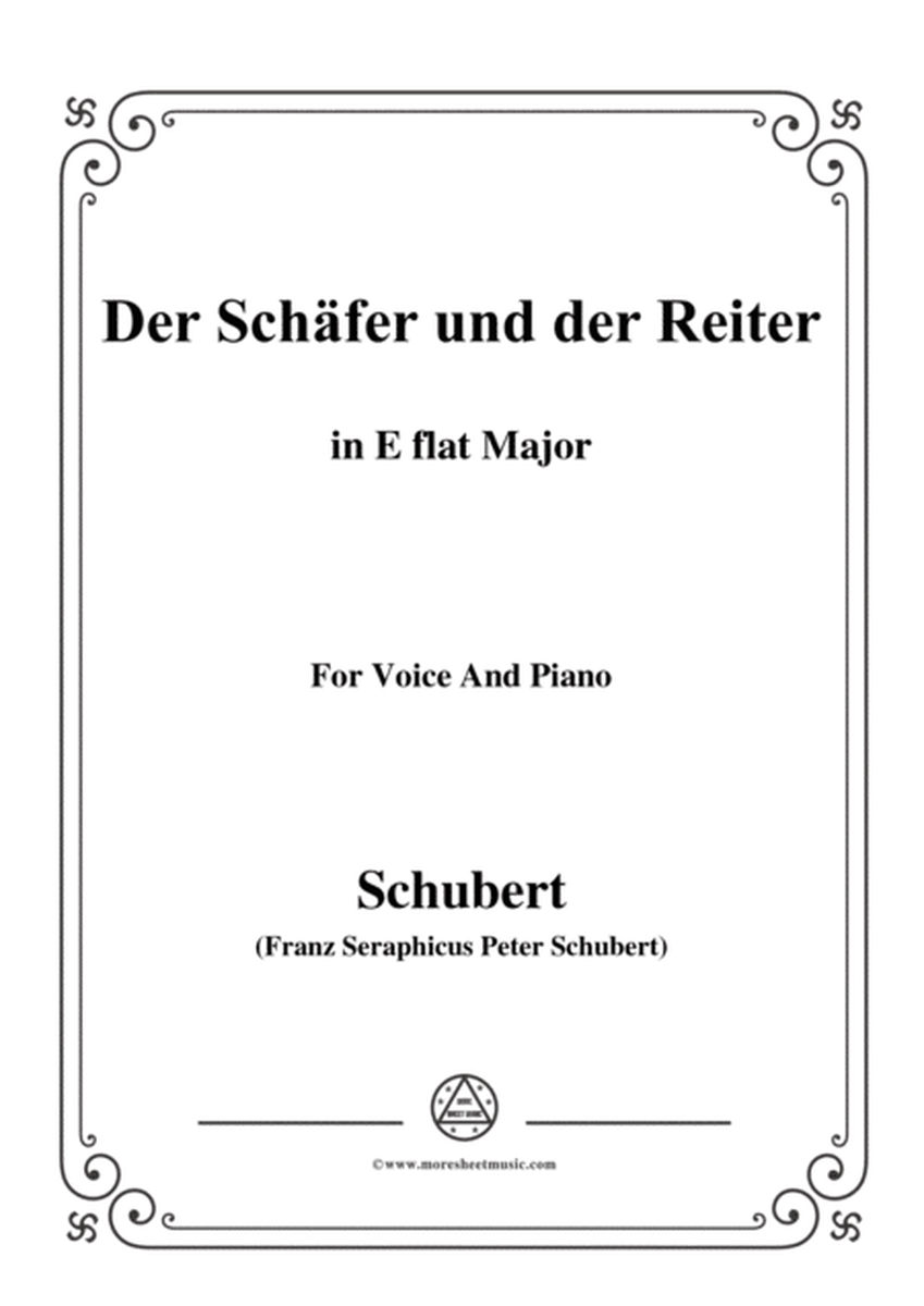 Schubert-Der Schäfer und der Reiter,in E flat Major,Op.13 No.1,for Voice and Piano image number null