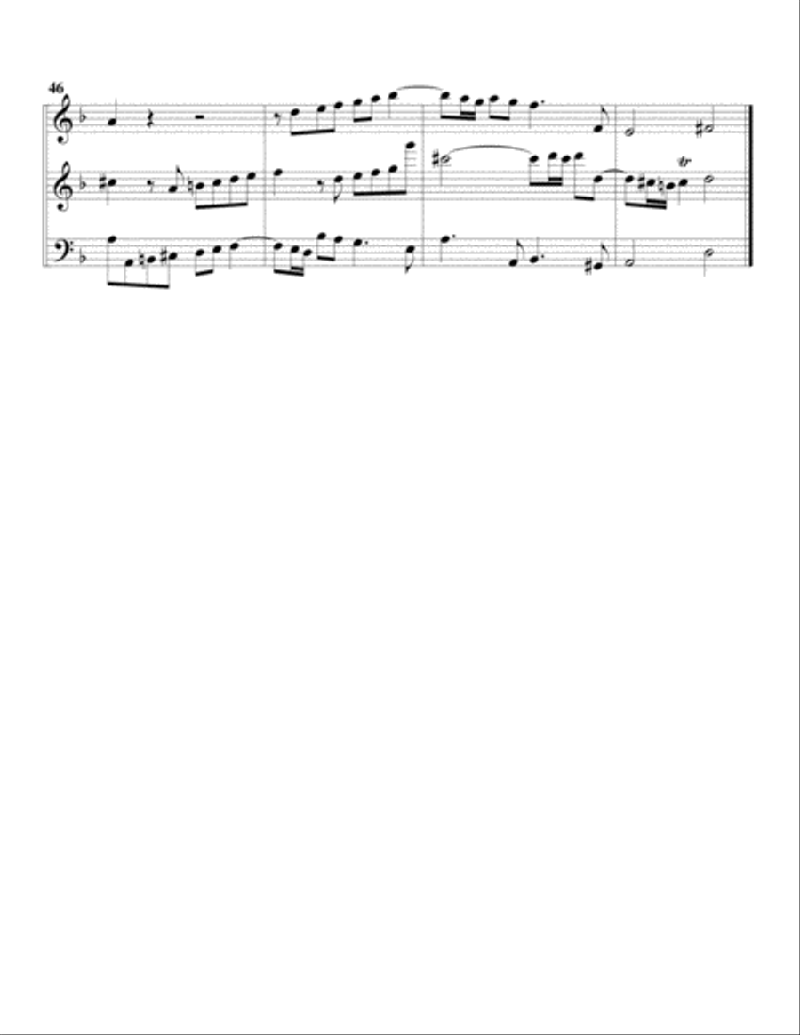 Fugue, BWV 962 (arrangement for 3 recorders) Recorder scores gallery preview page 5