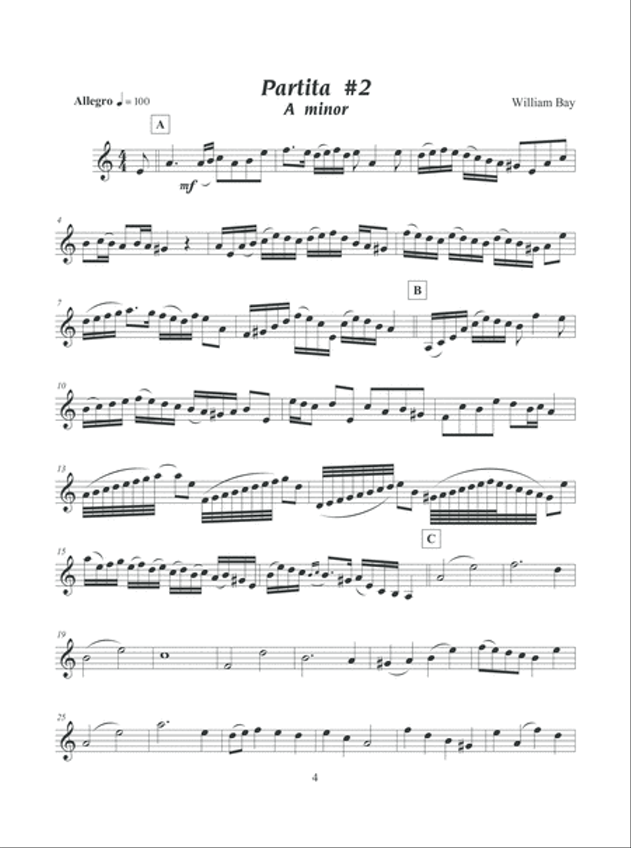 Trumpet Partitas