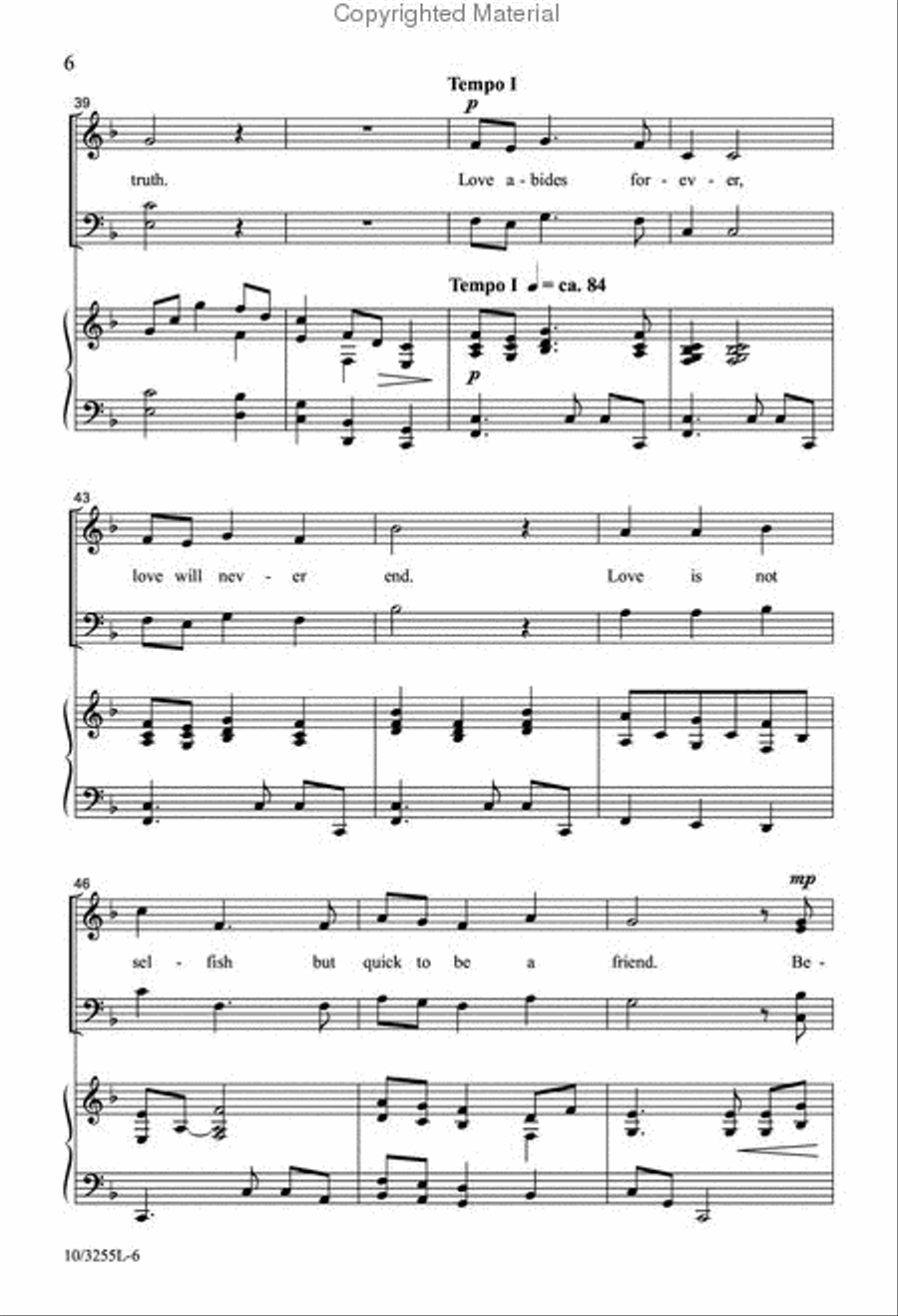 Love Abides Forever Love Abides Forever 4-Part scores gallery preview page 6