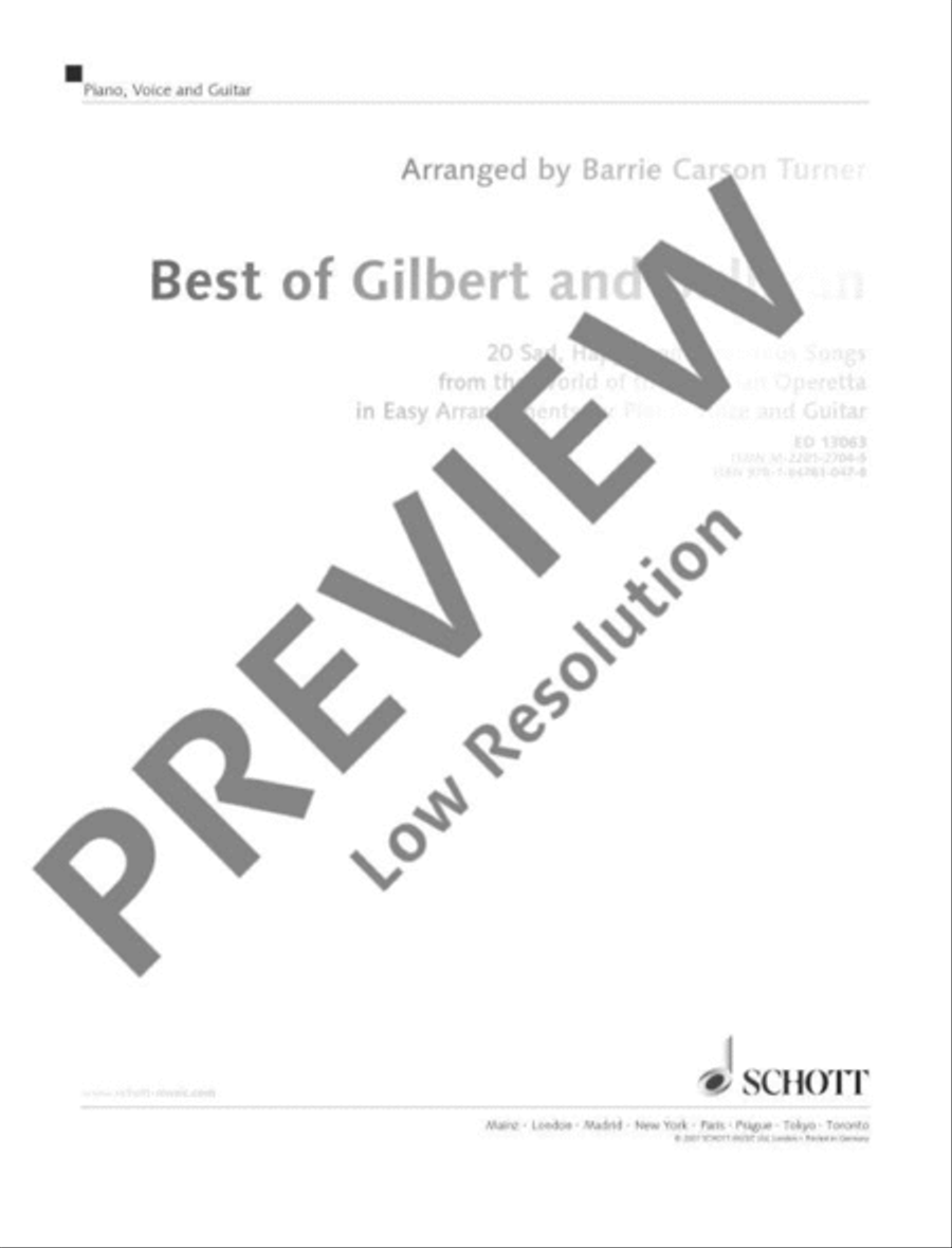 Best of Gilbert and Sullivan Voice scores gallery preview page 2