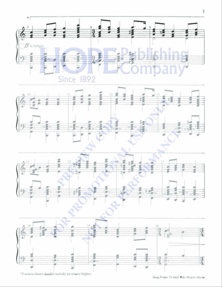 Sing Praise to God 5-Octaves scores gallery preview page 3