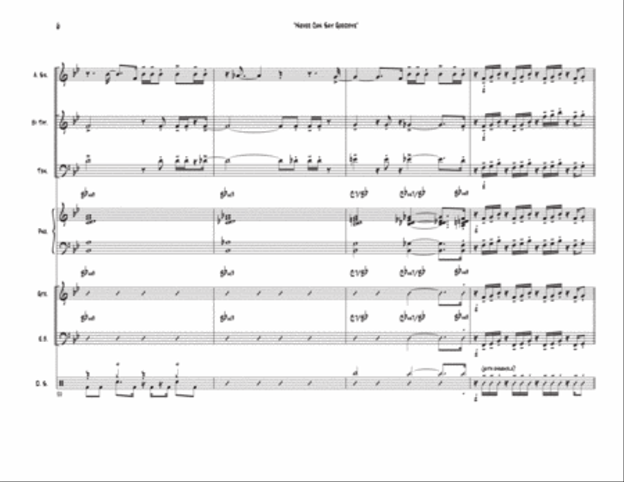 Never Can Say Goodbye Tenor Saxophone scores gallery preview page 6