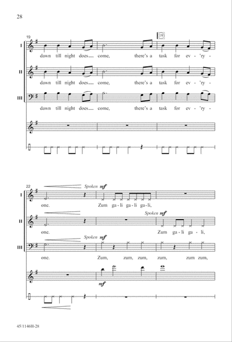 We Sing the World Around We Sing the World Around Choir scores gallery preview page 28