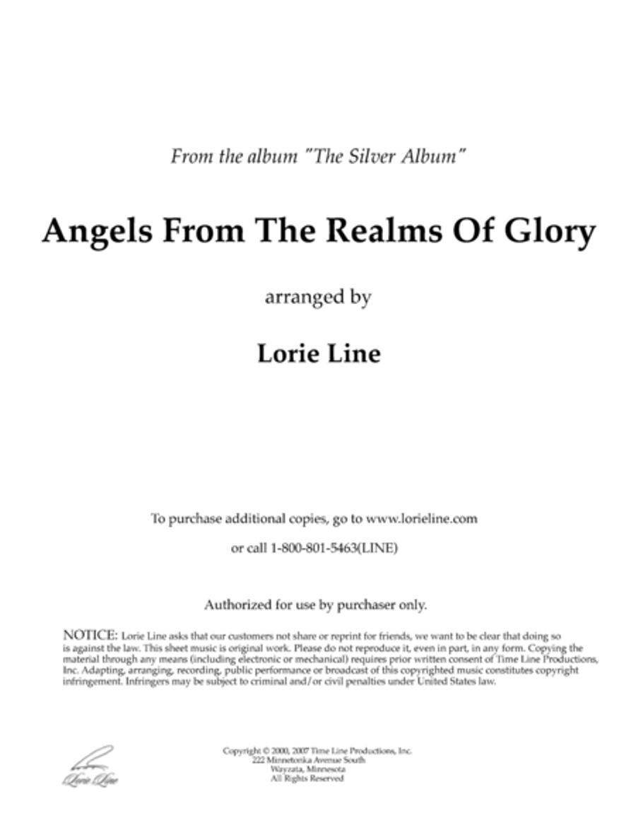 Angels From The Realms Of Glory Piano Solo scores gallery preview page 1
