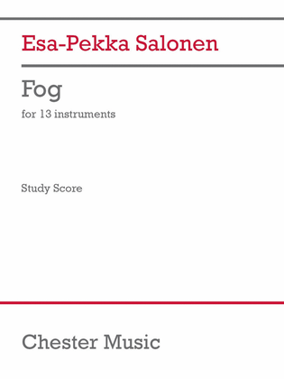 Book cover for Fog (For 13 Instruments) (Study Score)