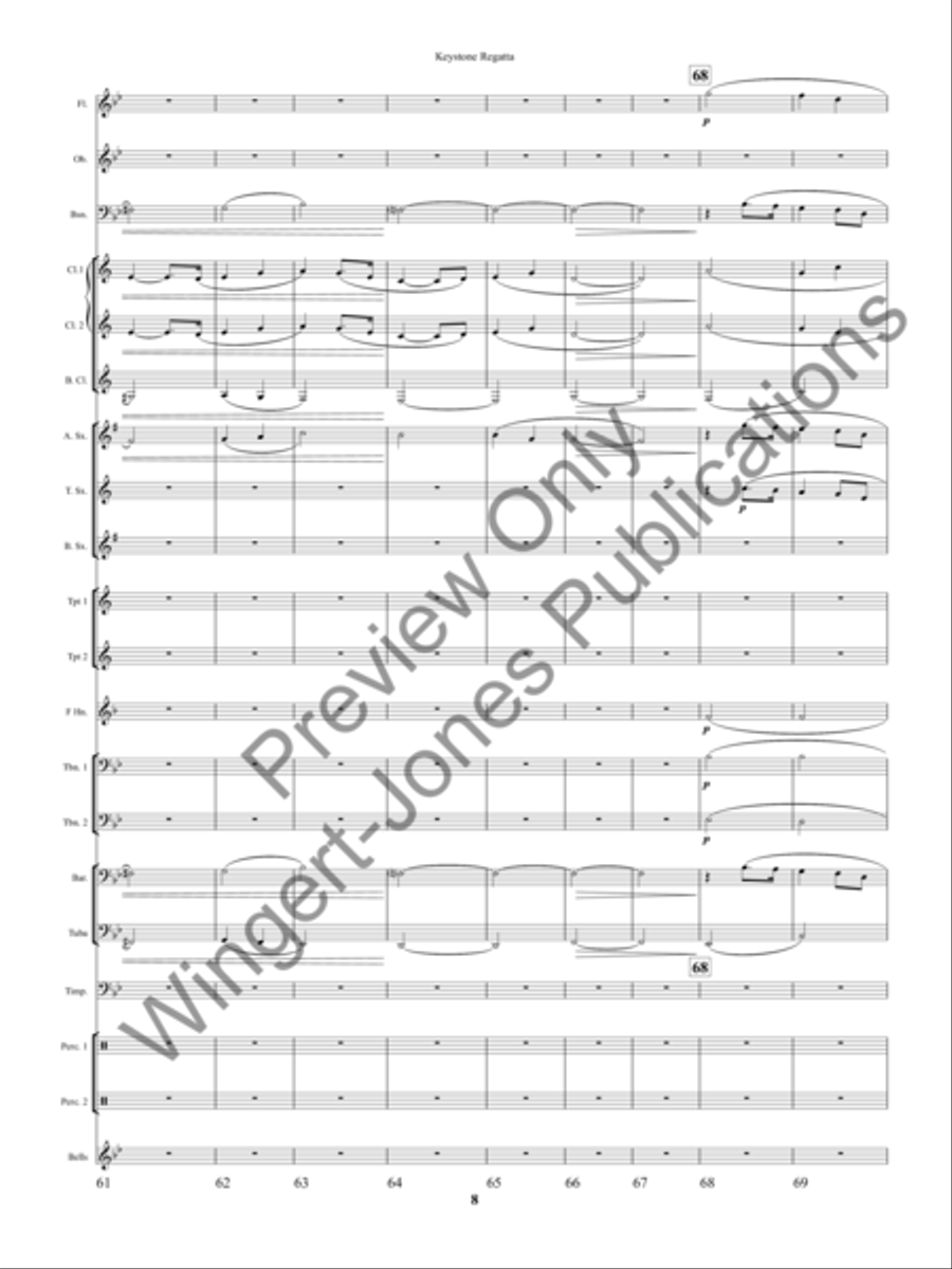 Keystone Regatta Concert Band scores gallery preview page 11