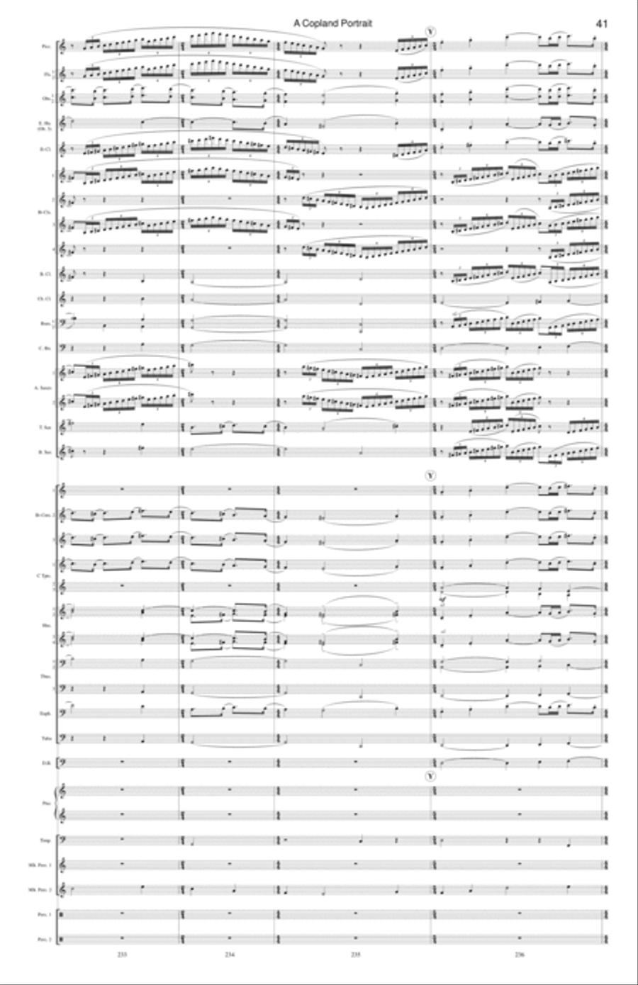 A Copland Portrait Concert Band scores gallery preview page 16