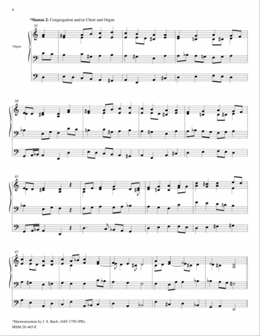 Christ Jesus Lay in Death's Strong Bands (Christ lag in Todesbanden) Choir scores gallery preview page 6