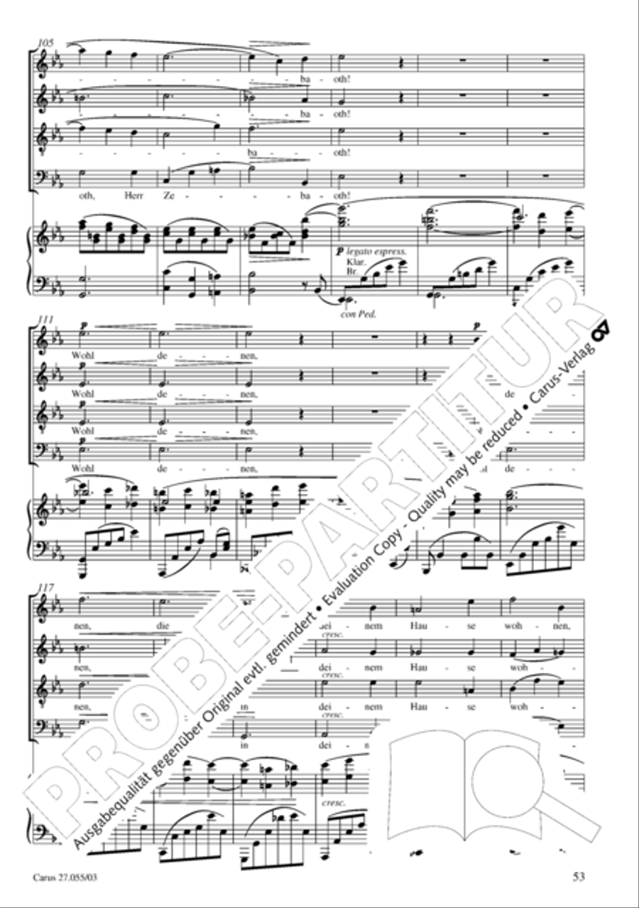 Ein Deutsches Requiem (German Requiem) 4-Part scores gallery preview page 56
