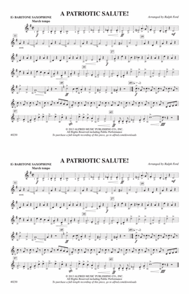 A Patriotic Salute!: E-flat Baritone Saxophone