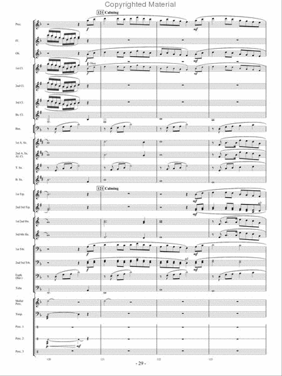 When The Tears Fell Concert Band scores gallery preview page 28