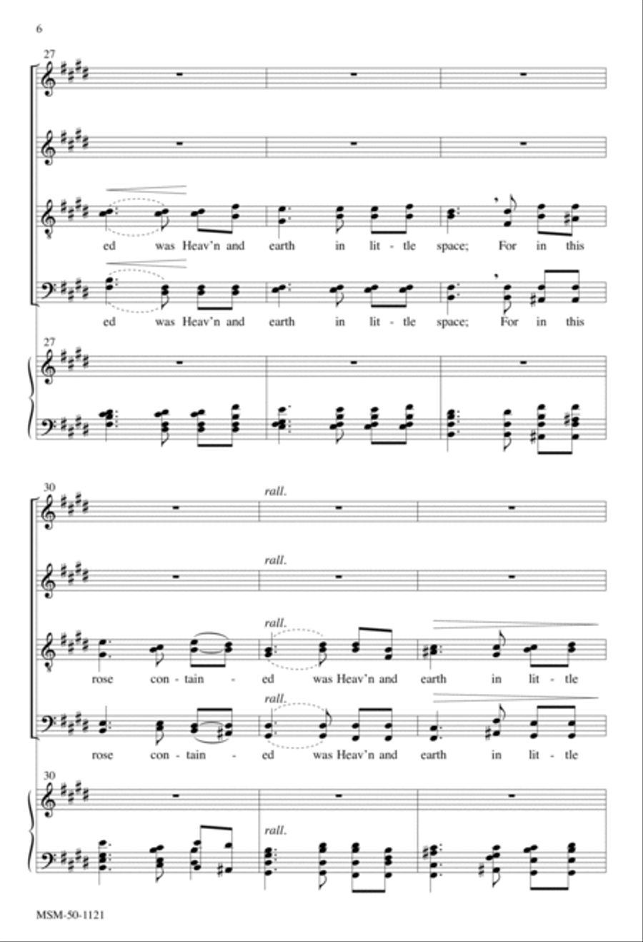 There Is No Rose Divisi scores gallery preview page 6
