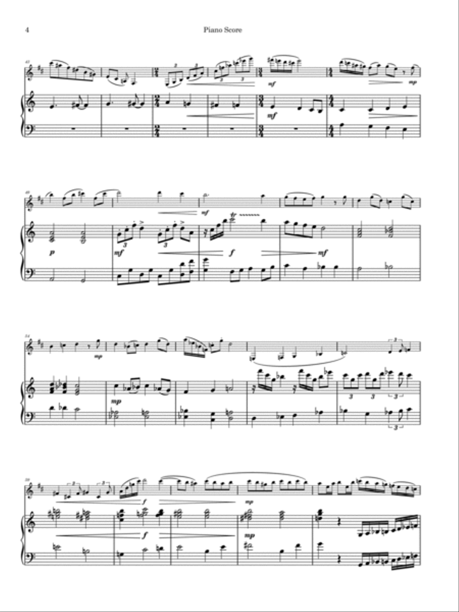 Clarinet Sonata #1 Clarinet Sonata #1 Clarinet Solo scores gallery preview page 4
