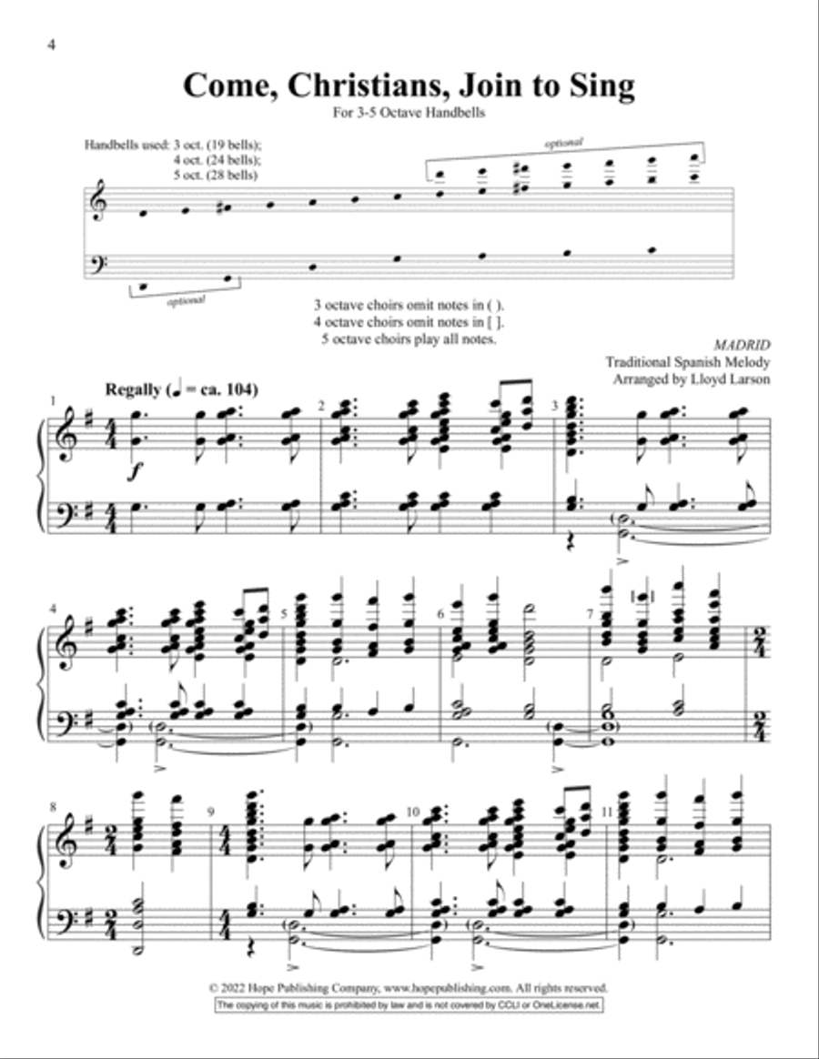 Worship Openers: Handbell Introits, Vol 1-Digital Download Handbell Choir scores gallery preview page 4