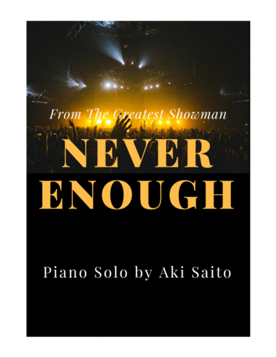 Never Enough Easy Piano scores gallery preview page 1