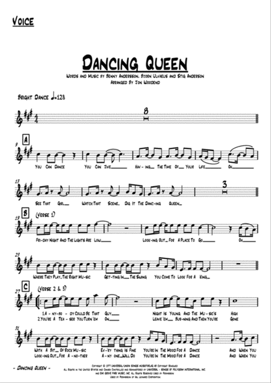 Dancing Queen Dancing Queen Jazz Ensemble scores gallery preview page 2