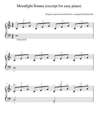 Moonlight Sonata (very easy piano)