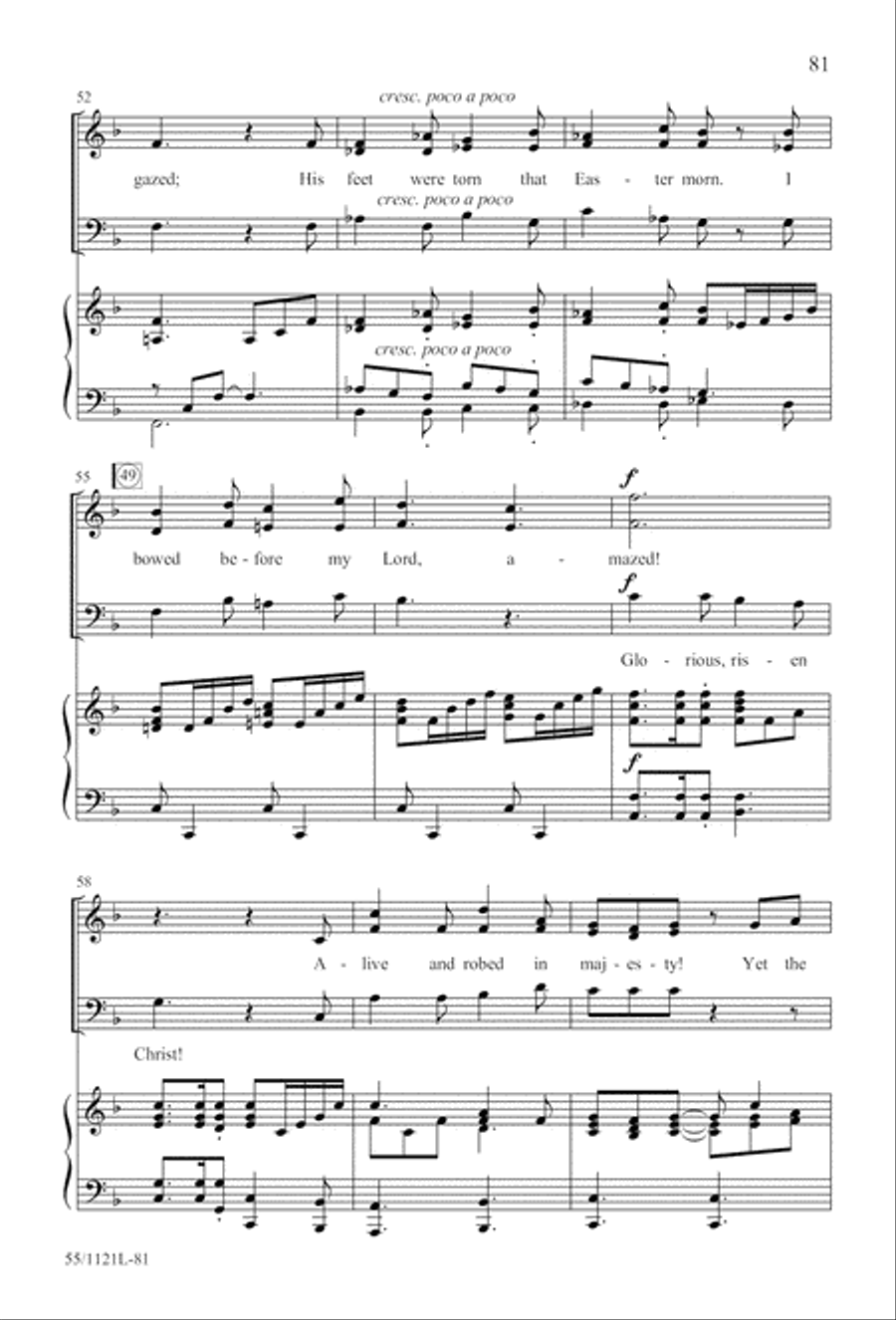 Touched by the Christ Touched by the Christ 3-Part scores gallery preview page 82